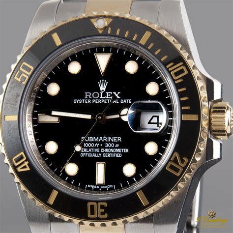 rolex submariner negro acero y oro|Rolex acero oyster.